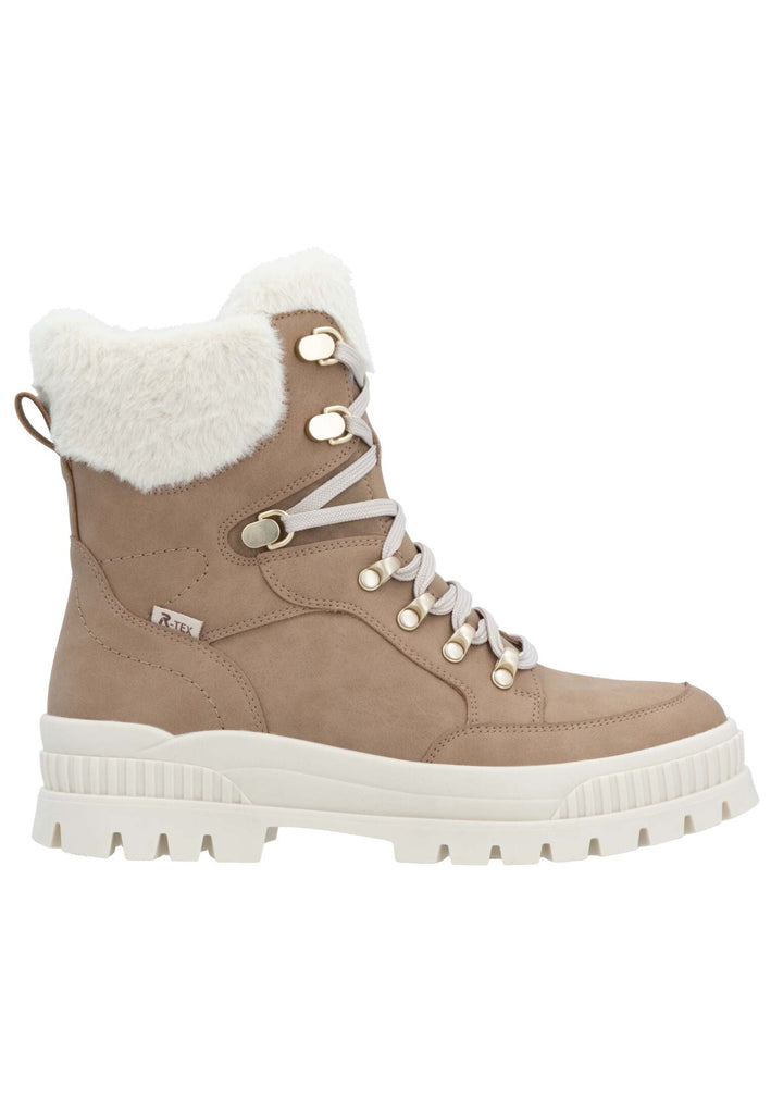 Rieker Stiefelette Glattleder Camel Warmfutter