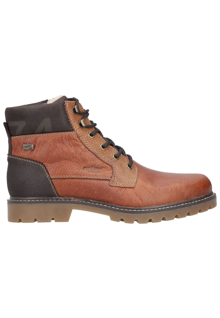 Rieker Stiefelette Glattleder Cognac Warmfutter