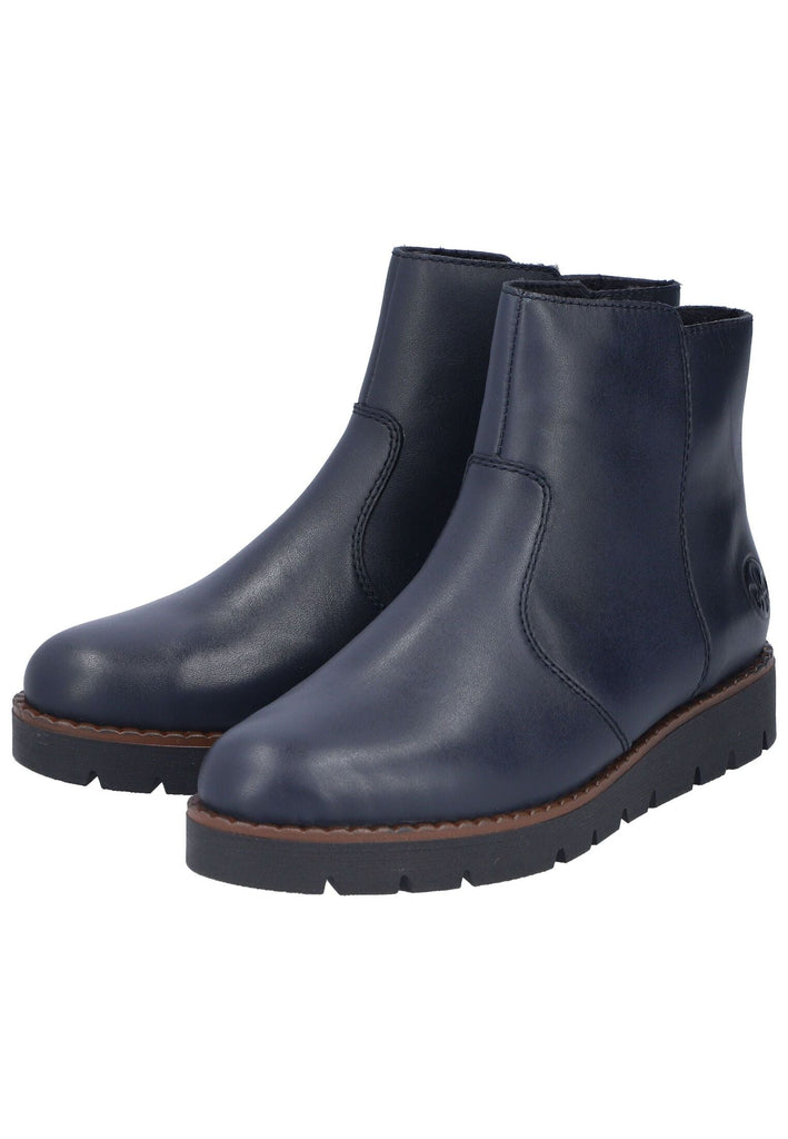 Rieker Stiefelette Glattleder Pazifik