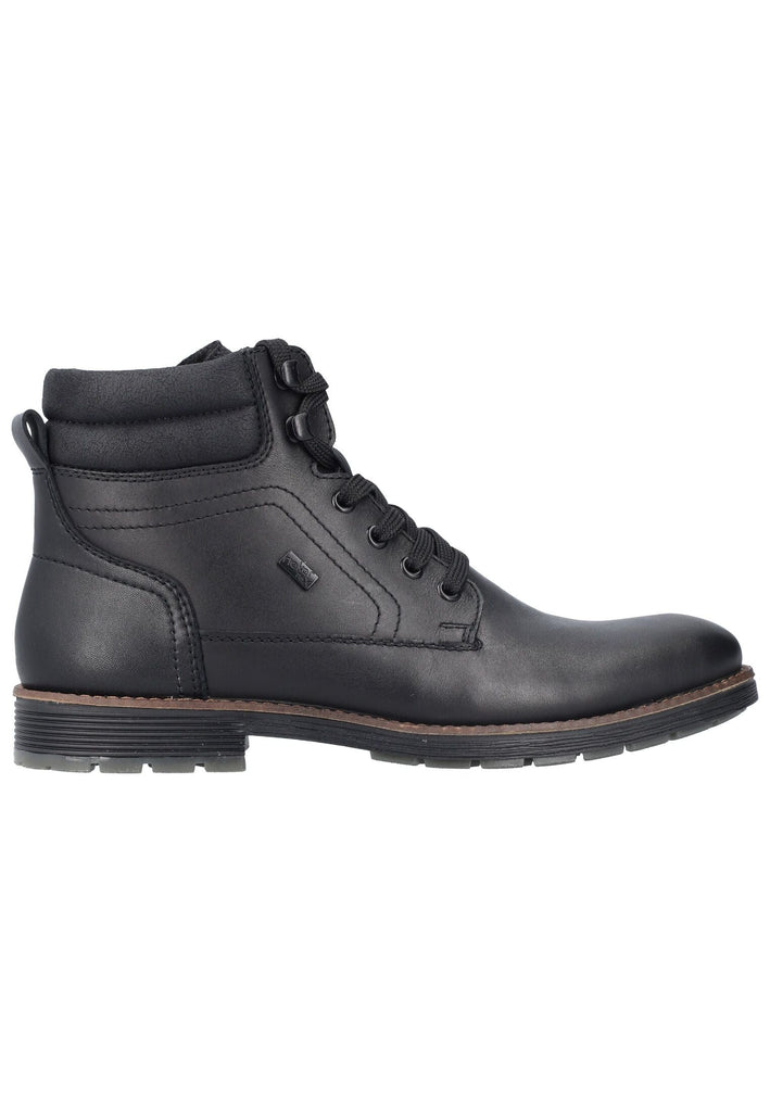 Rieker Stiefelette Glattleder Schwarz Warmfutter