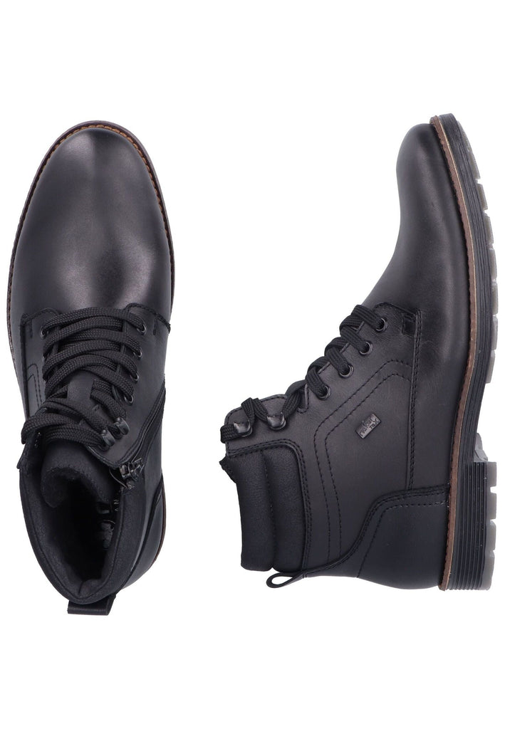 Rieker Stiefelette Glattleder Schwarz Warmfutter
