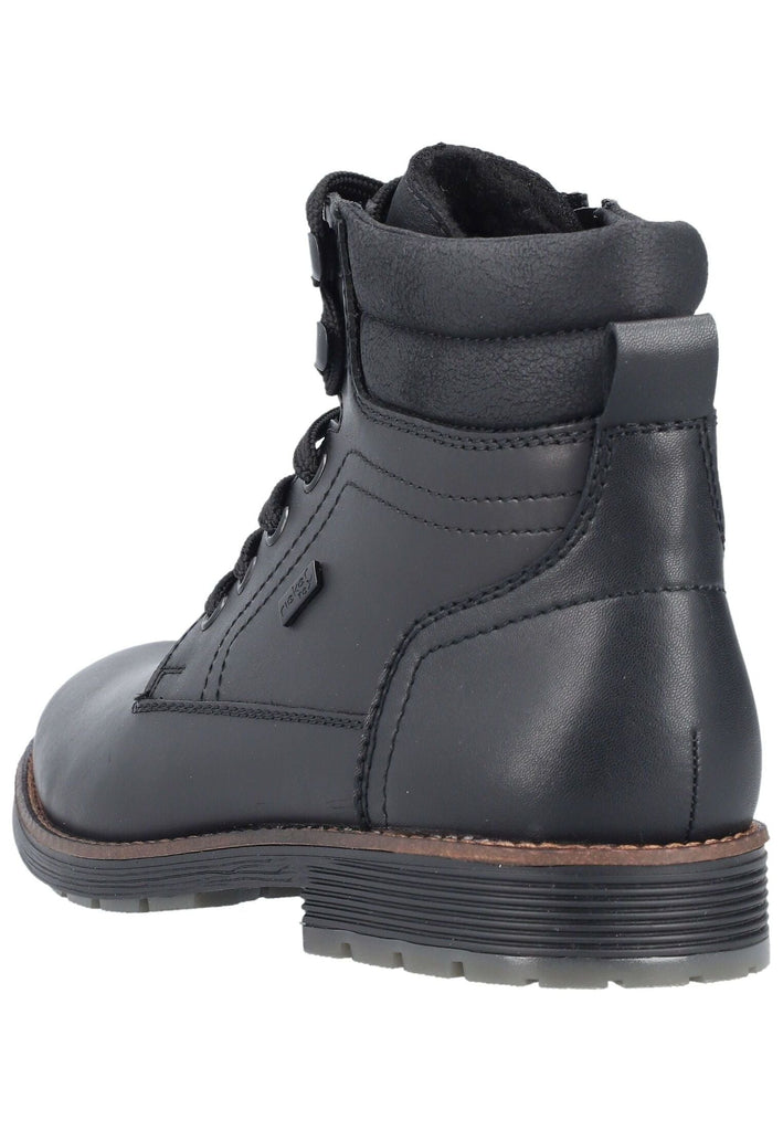 Rieker Stiefelette Glattleder Schwarz Warmfutter