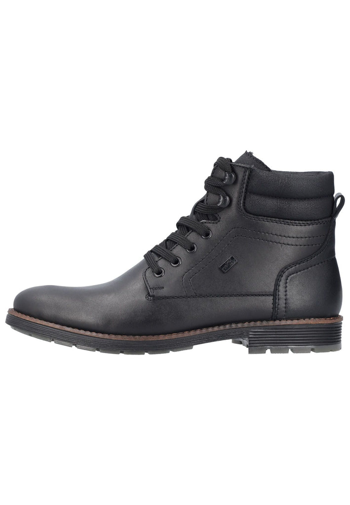 Rieker Stiefelette Glattleder Schwarz Warmfutter