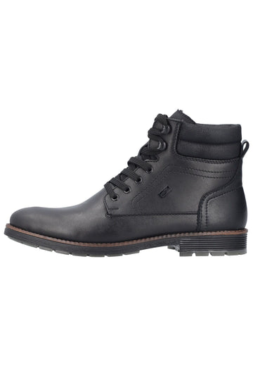 Rieker Stiefelette Glattleder Schwarz Warmfutter