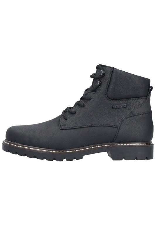 Rieker Stiefelette Glattleder Schwarz Warmfutter