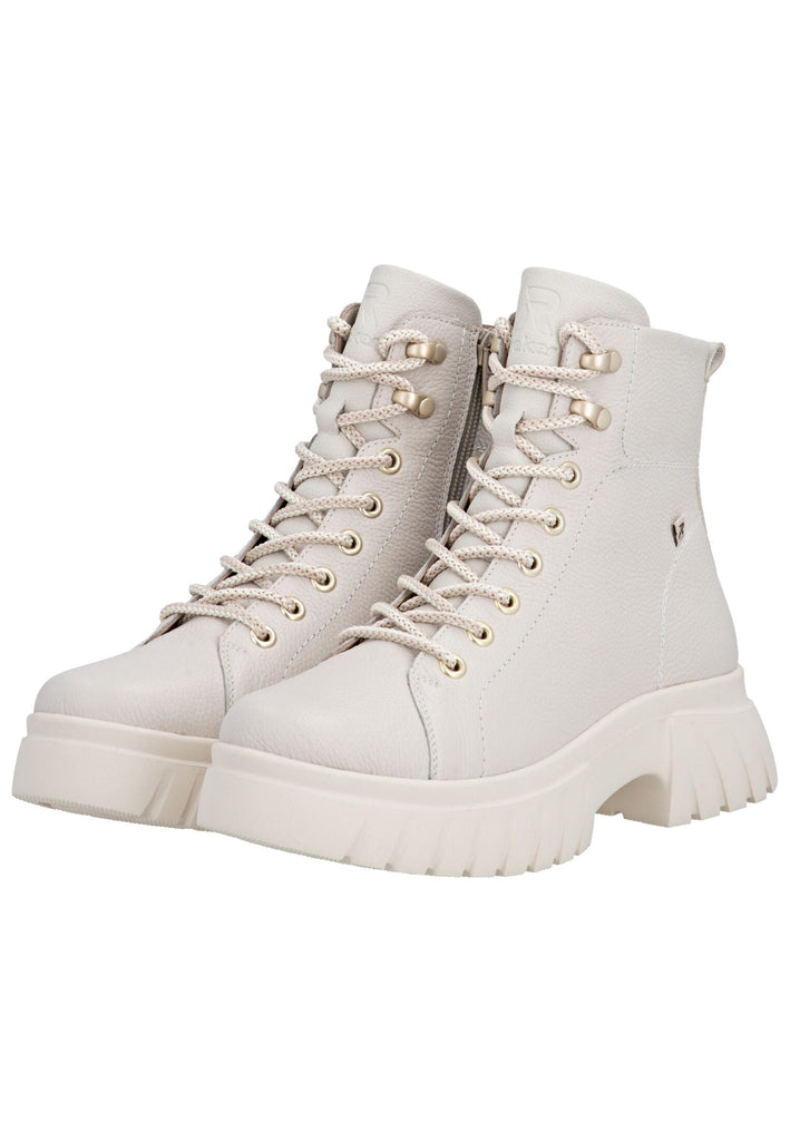 Rieker Stiefelette Glattleder Weiß