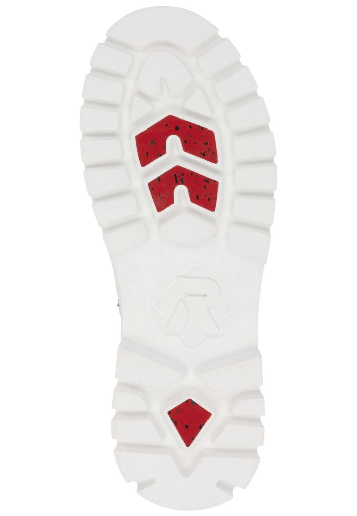 Rieker Stiefelette Glattleder Weiß Warmfutter