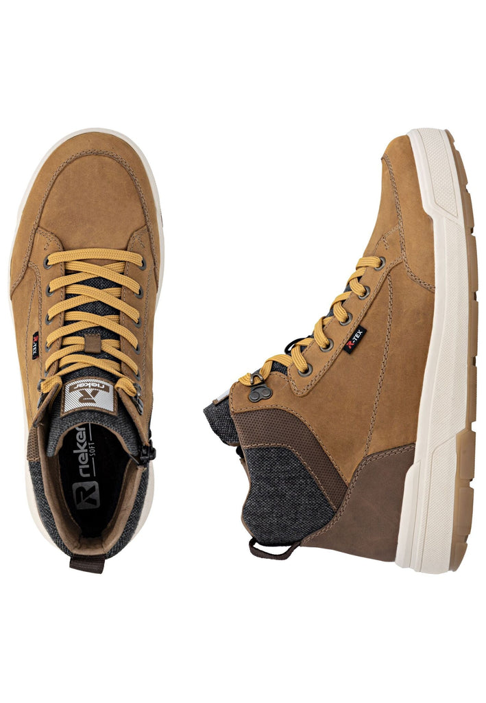 Rieker Stiefelette Leder Beige/Braun Warmfutter
