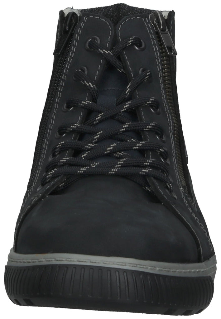 Rieker Stiefelette Leder Blau/Grau Warmfutter