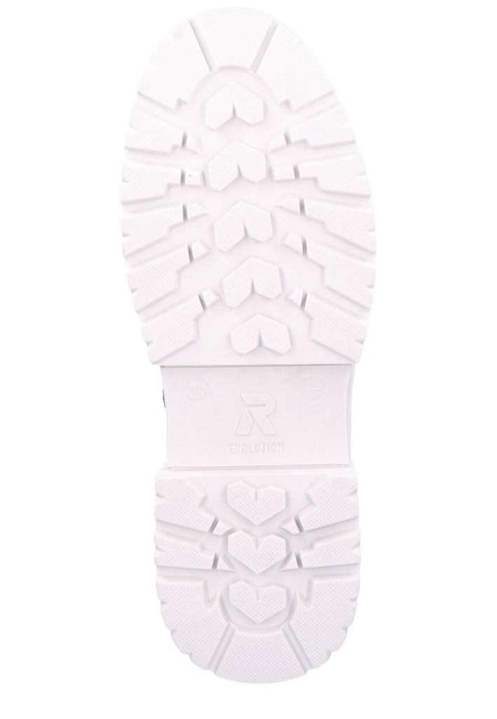 Rieker Stiefelette Leder Grau/Schwarz