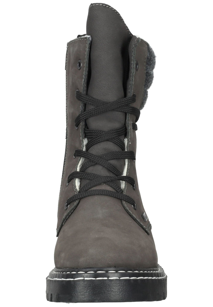 Rieker Stiefelette Leder Grau Warmfutter