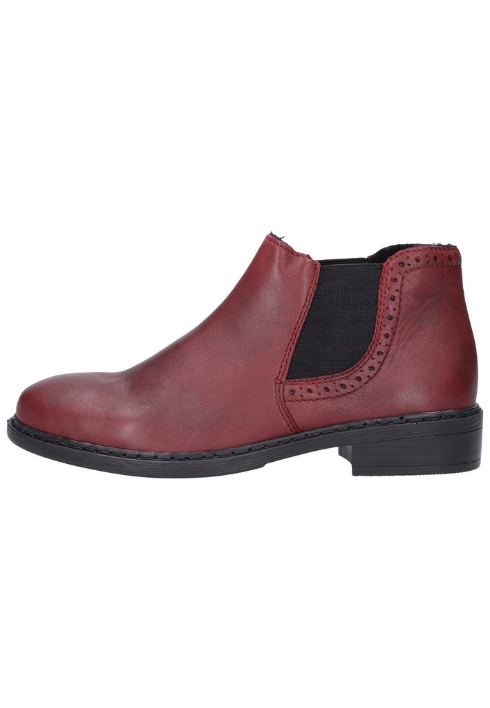 Rieker Stiefelette Leder Rot