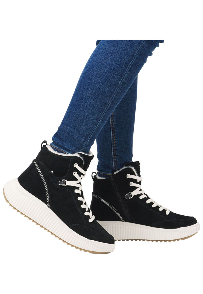 Rieker Stiefelette Leder Schwarz