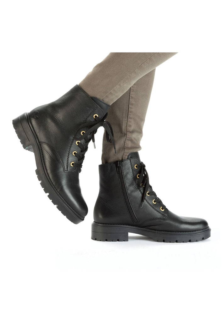 Rieker Stiefelette Leder Schwarz