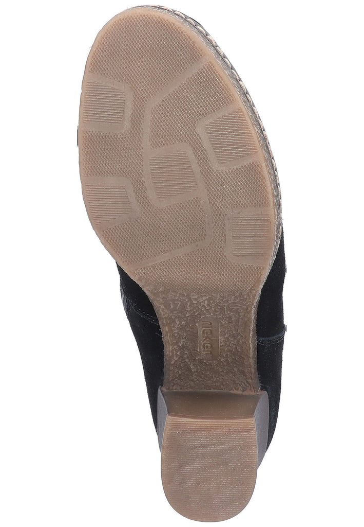 Rieker Stiefelette Leder Schwarz