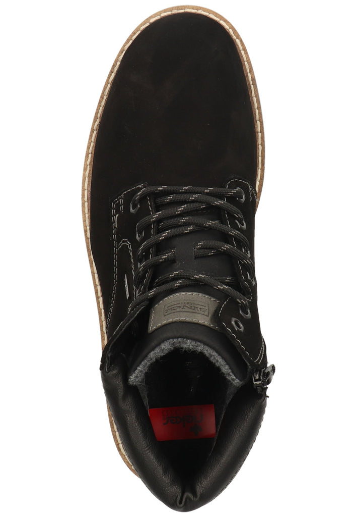 Rieker Stiefelette Leder Schwarz/Grau