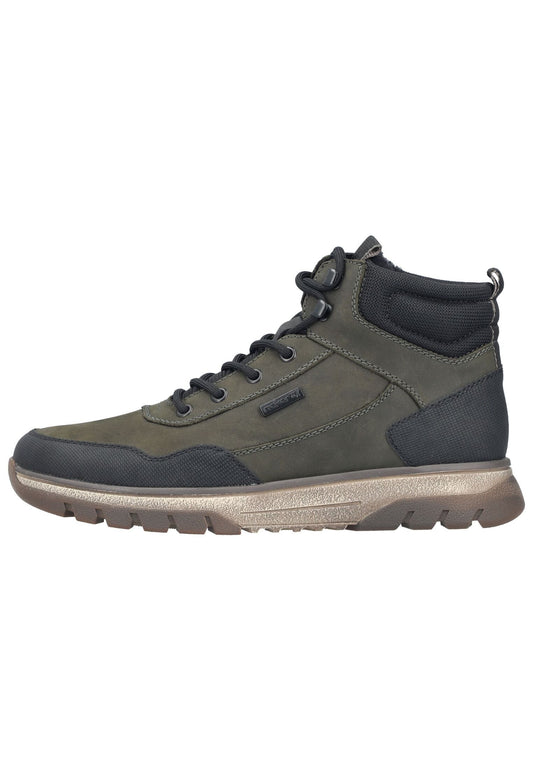 Rieker Stiefelette Leder Schwarz Kombi Warmfutter