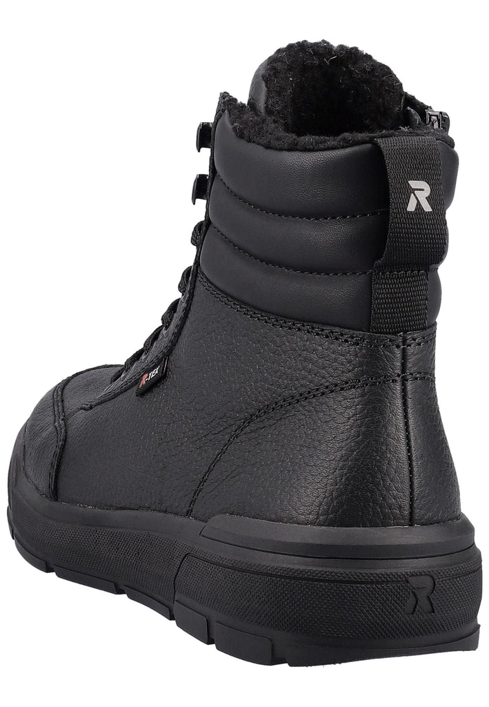 Rieker Stiefelette Leder Schwarz/Schwarz