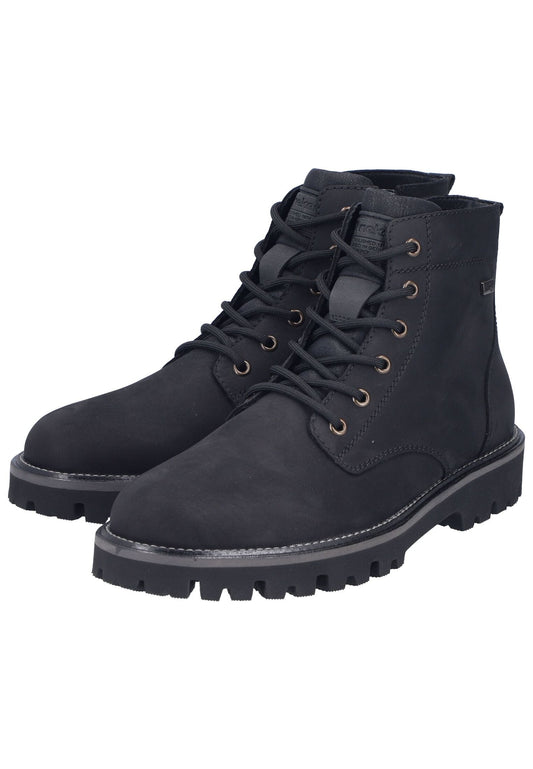 Rieker Stiefelette Leder Schwarz/Schwarz Warmfutter