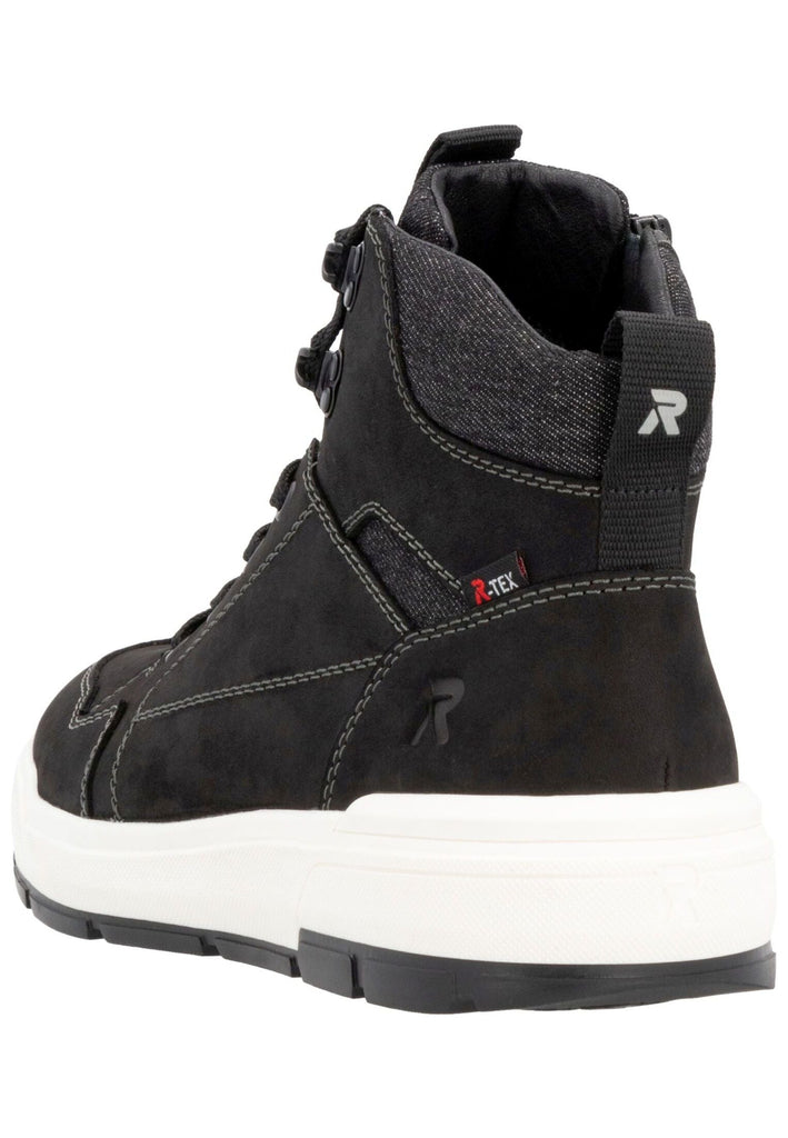 Rieker Stiefelette Leder Schwarz Warmfutter