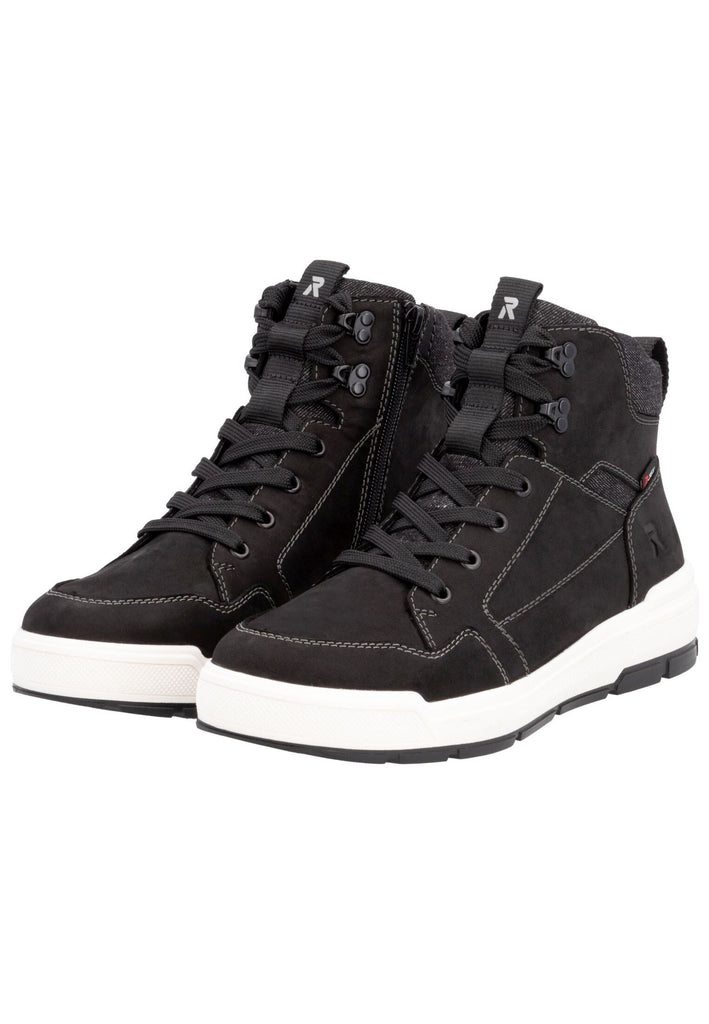 Rieker Stiefelette Leder Schwarz Warmfutter