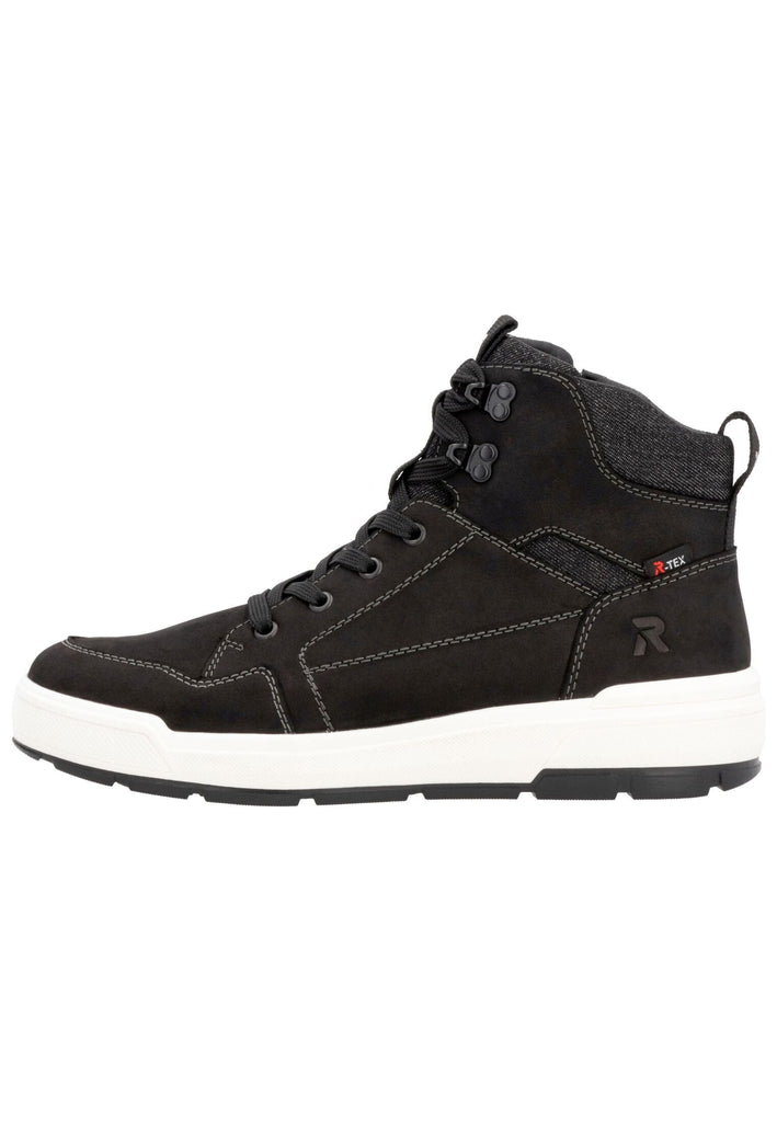 Rieker Stiefelette Leder Schwarz Warmfutter
