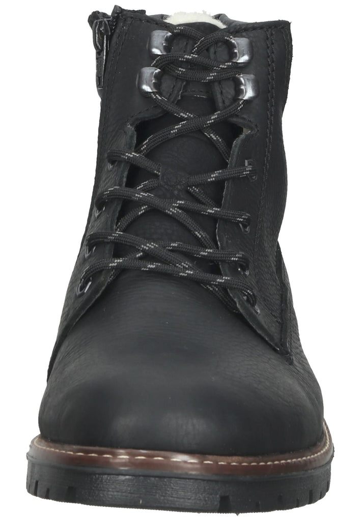 Rieker Stiefelette Leder Schwarz Warmfutter