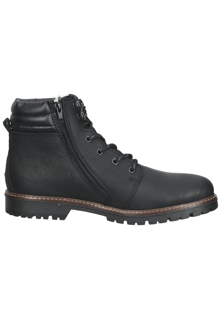 Rieker Stiefelette Leder Schwarz Warmfutter