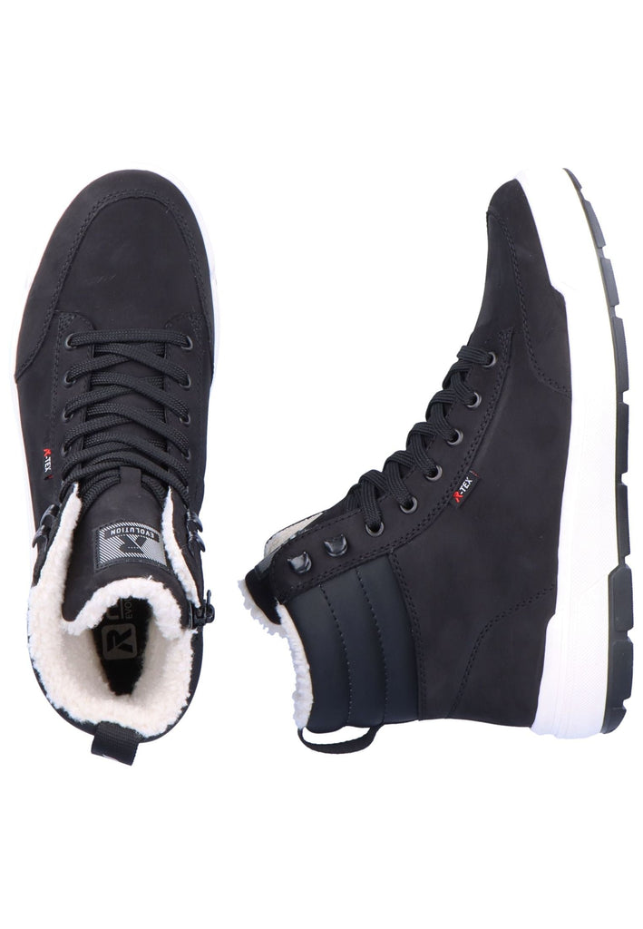 Rieker Stiefelette Leder Schwarz Warmfutter