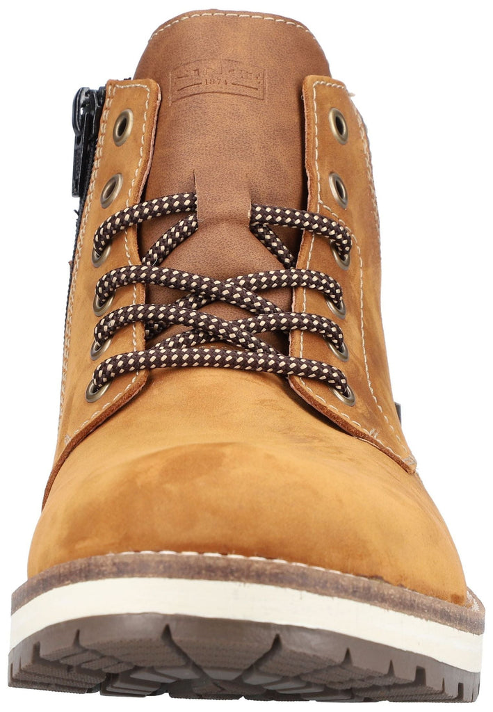 Rieker Stiefelette Leder/Synthetik Hellbraun