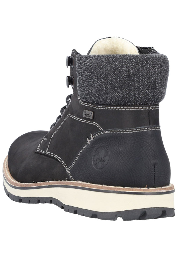 Rieker Stiefelette Leder/Synthetik Schwarz
