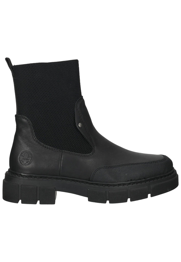 Rieker Stiefelette Leder/Synthetik Schwarz