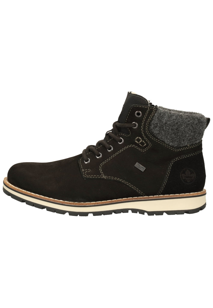 Rieker Stiefelette Leder/Synthetik Schwarz/Anthrazit Warmfutter