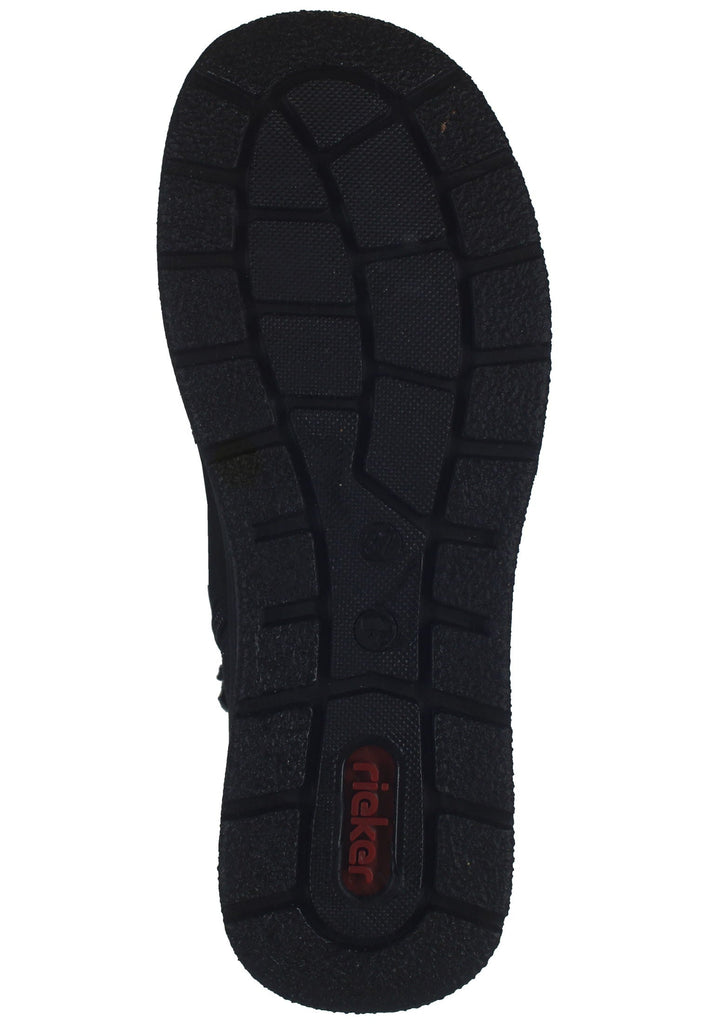 Rieker Stiefelette Leder/Synthetik Schwarz Warmfutter