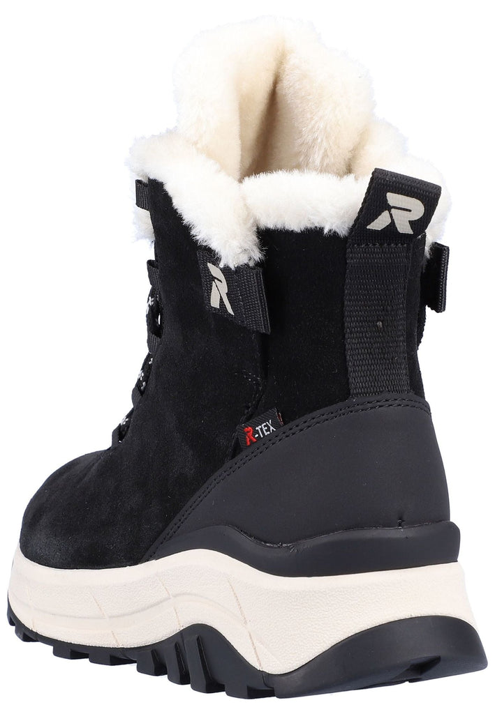 Rieker Stiefelette Leder/Textil Schwarz