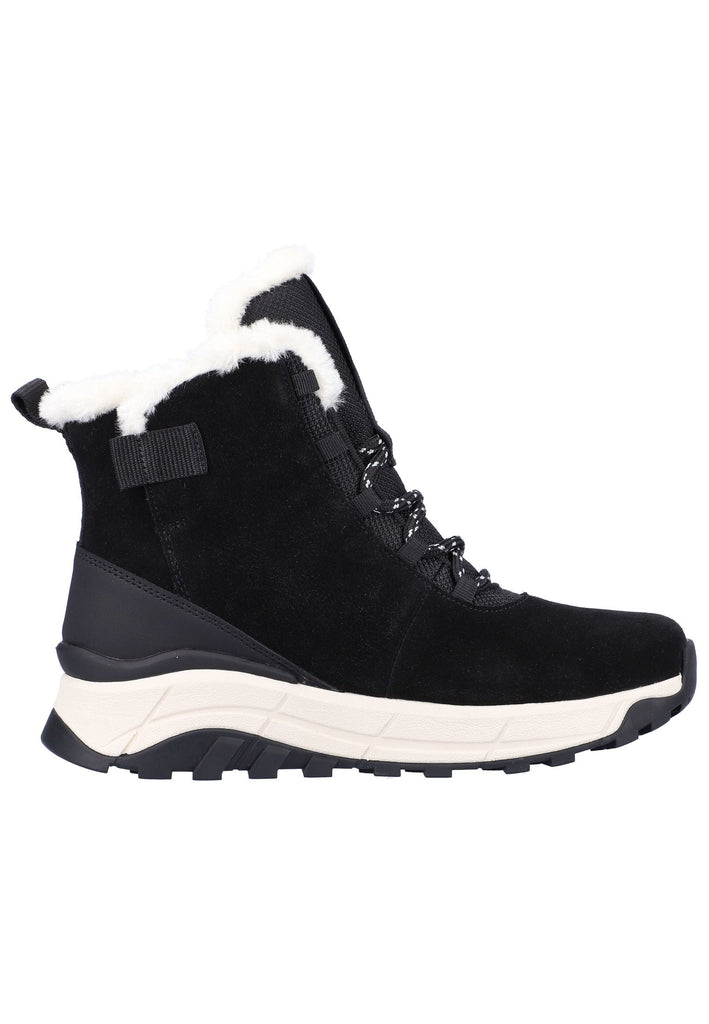 Rieker Stiefelette Leder/Textil Schwarz