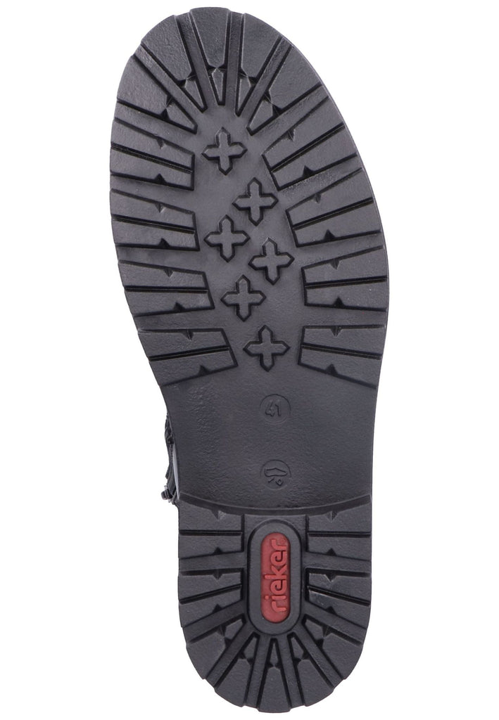 Rieker Stiefelette Leder/Textil Schwarz