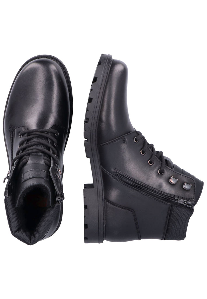 Rieker Stiefelette Leder/Textil Schwarz