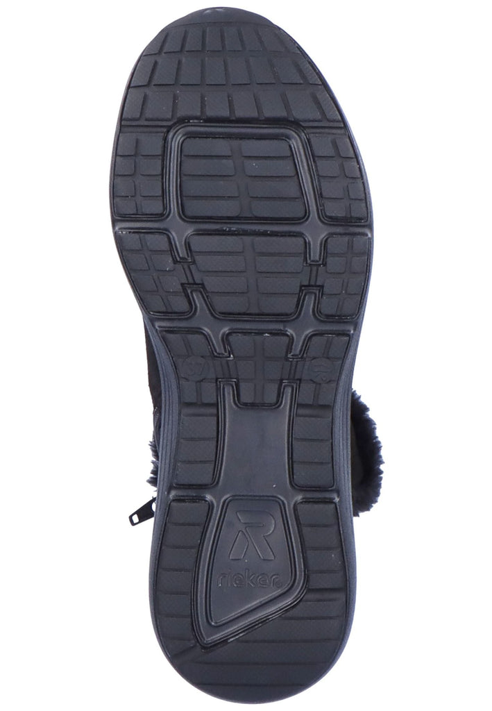 Rieker Stiefelette Leder/Textil Schwarz