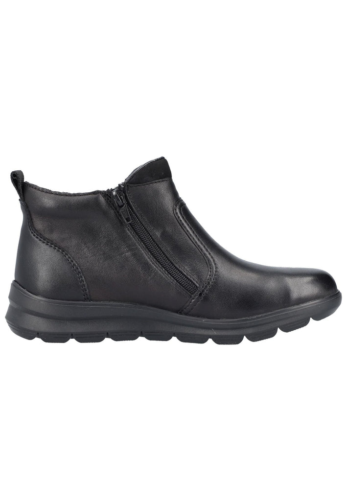 Rieker Stiefelette Leder/Textil Schwarz/Schwarz
