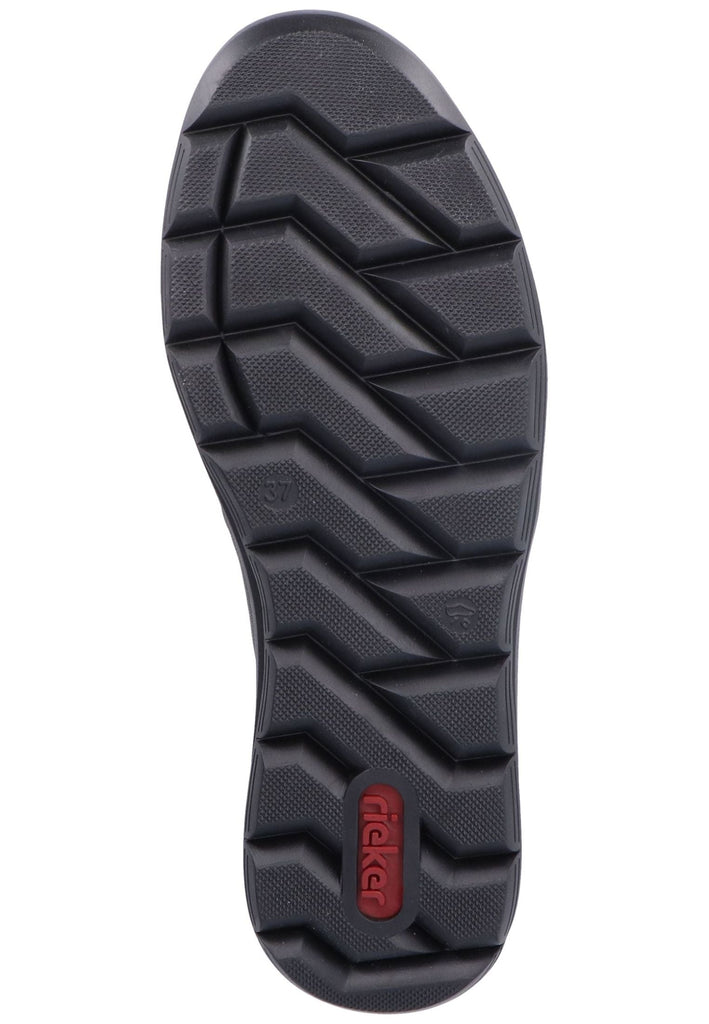 Rieker Stiefelette Leder/Textil Schwarz/Schwarz