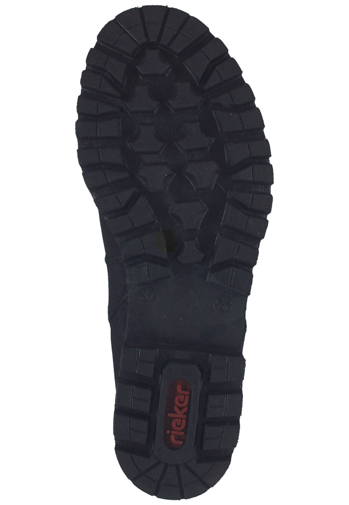 Rieker Stiefelette Leder/Textil Schwarz Warmfutter