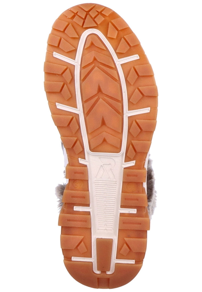 Rieker Stiefelette Leder/Textil Weiß Warmfutter