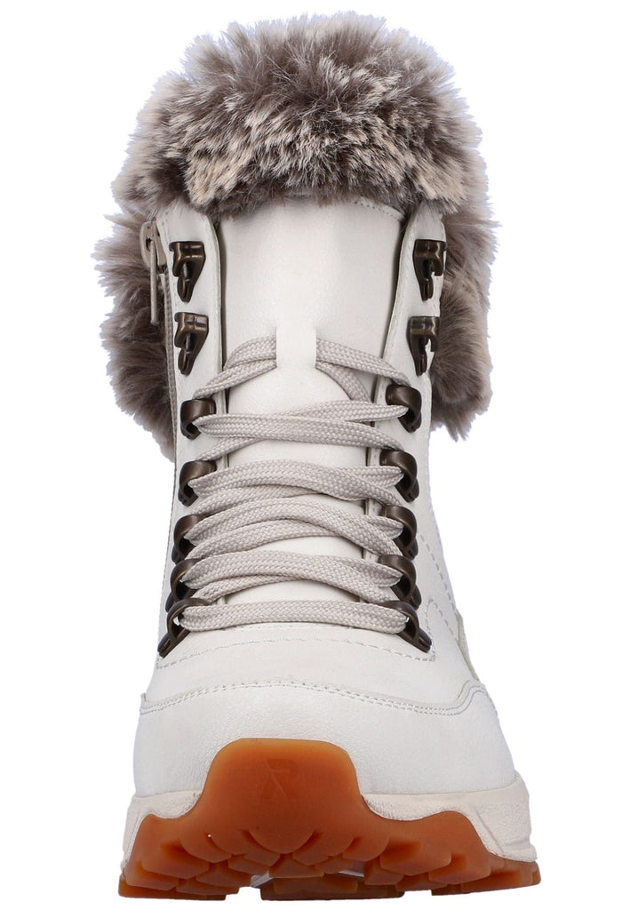 Rieker Stiefelette Leder/Textil Weiß Warmfutter