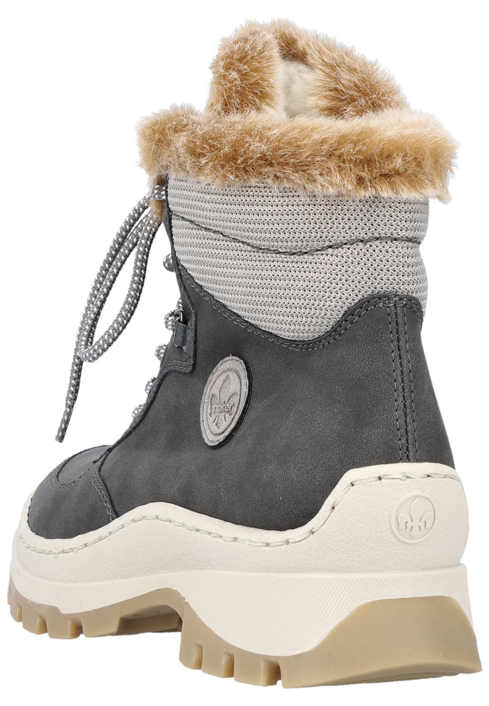 Rieker Stiefelette Lederimitat Anthrazit