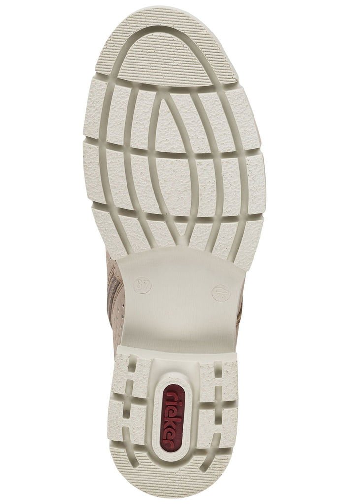 Rieker Stiefelette Lederimitat Beige