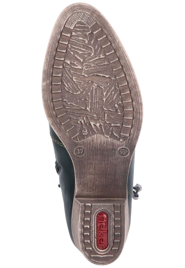 Rieker Stiefelette Lederimitat Blau Warmfutter