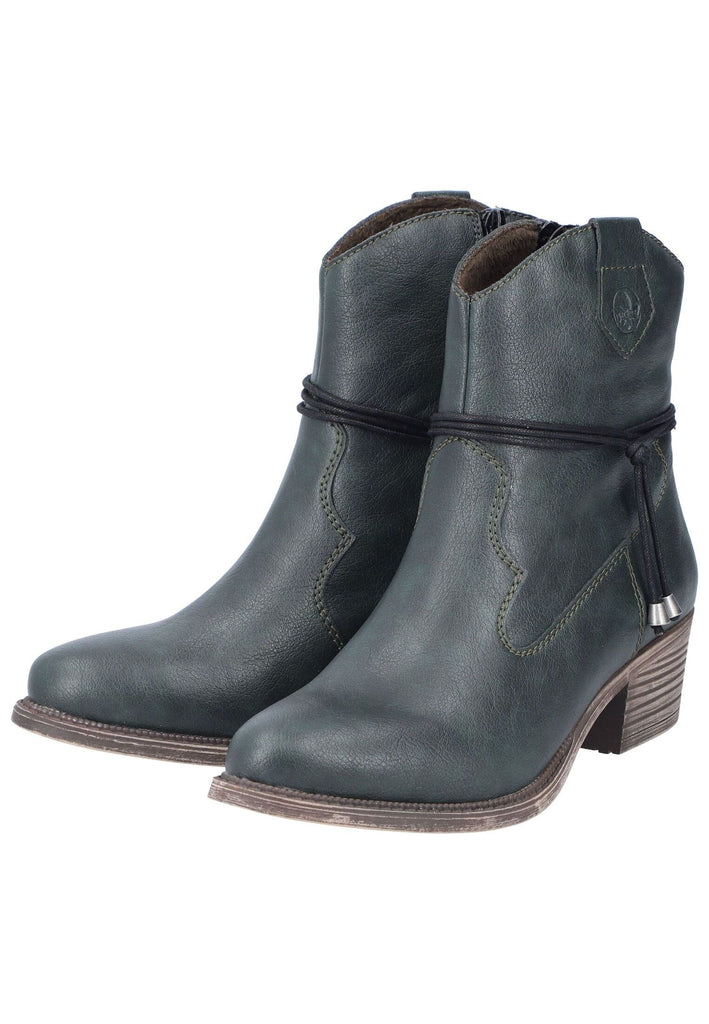 Rieker Stiefelette Lederimitat Blau Warmfutter