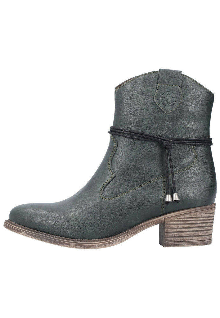 Rieker Stiefelette Lederimitat Blau Warmfutter