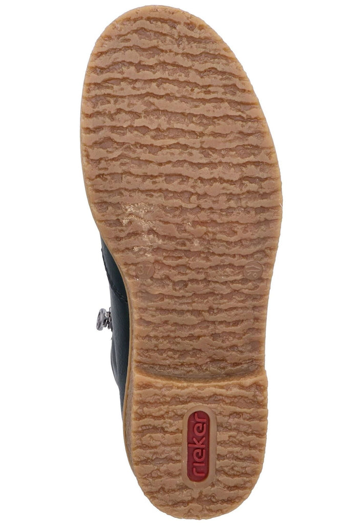 Rieker Stiefelette Lederimitat Blau Warmfutter